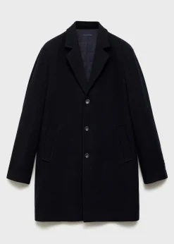 MANGO Płaszcze*Płaszcz wełniany z pikowaną podszewką