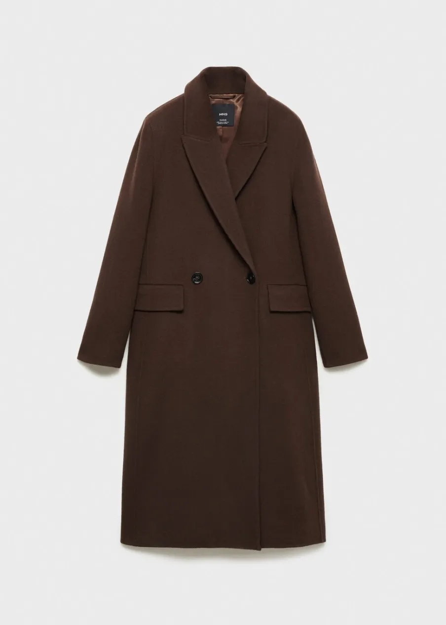 MANGO Płaszcze*Płaszcz wełniany z szalem z frędzlami