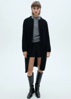 MANGO Płaszcze|Kurtki*Płaszcz z dzianiny bouclé