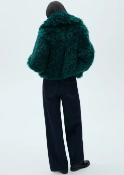 MANGO Płaszcze|Kurtki*Płaszcz z imitacji futra z klapami