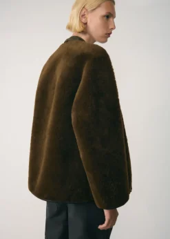 MANGO Płaszcze|Kurtki*Płaszcz z imitacji futra z aplikacjami