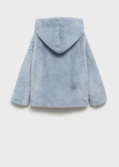 Dzieci MANGO Płaszcze I Kurtki*Płaszcz z kapturem obszytym futrem