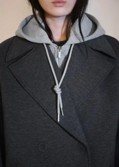 MANGO Płaszcze*Płaszcz z kontrastowym kapturem