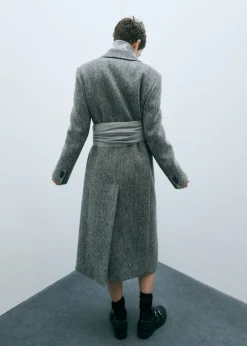 MANGO Płaszcze*Płaszcz z marmurkowej wełny