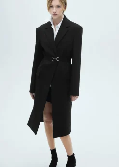 MANGO Płaszcze*Płaszcz z usztywnieniem, podszewką i paskiem