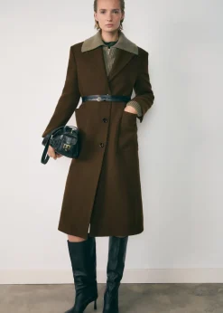 MANGO Płaszcze*Płaszcz z wełny dziewiczej z kieszeniami