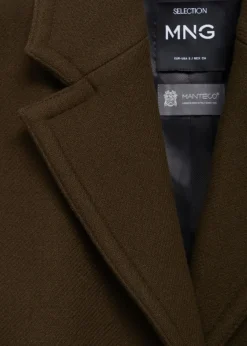 MANGO Płaszcze*Płaszcz z wełny dziewiczej z kieszeniami