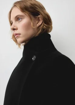 MANGO Płaszcze*Płaszcz z wełny dziewiczej z wysokim kołnierzem