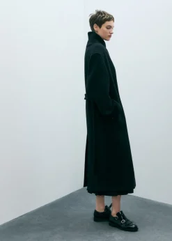 MANGO Płaszcze*Płaszcz z wełny dziewiczej z wysokim kołnierzem