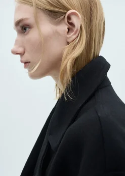 MANGO Płaszcze*Płaszcz z wełny manteco z dużymi klapami