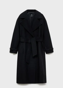 MANGO Płaszcze*Płaszcz z wełny manteco z dużymi klapami