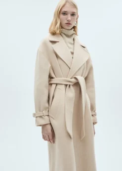 MANGO Płaszcze*Płaszcz z wełny manteco z dużymi klapami