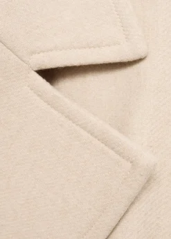 MANGO Płaszcze*Płaszcz z wełny manteco z dużymi klapami