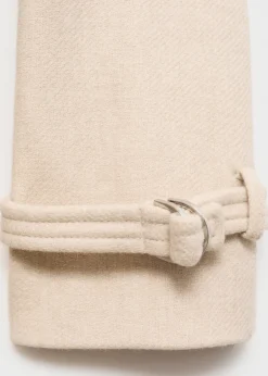 MANGO Płaszcze*Płaszcz z wełny manteco z dużymi klapami