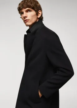 MANGO Płaszcze*Płaszcz z wełny z recyklingu