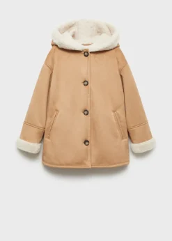 Dzieci MANGO Płaszcze I Kurtki*Płaszcz ze sztucznego zamszu z futerkiem
