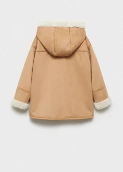 Dzieci MANGO Płaszcze I Kurtki*Płaszcz ze sztucznego zamszu z futerkiem