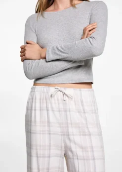 MANGO Piżamy*Piżama bawełniana w kratkę