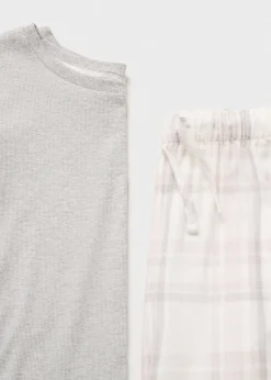 MANGO Piżamy*Piżama bawełniana w kratkę