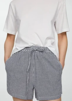 MANGO Piżamy|Piżamy*Piżama dwuczęściowa w kratkę vichy