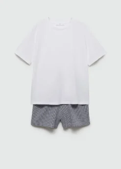 MANGO Piżamy|Piżamy*Piżama dwuczęściowa w kratkę vichy