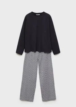 MANGO Piżamy|Piżamy*Piżama dwuczęściowa z bawełny