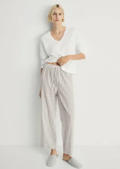 MANGO Piżamy|Piżamy*Piżama dwuczęściowa z bawełny w paski