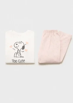 Dzieci MANGO Piżamy*Piżama Snoopy z długimi nogawkami