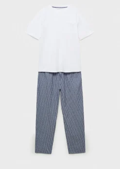 MANGO Piżamy*Piżama z 100% bawełny ze spodniami w kratę