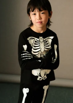 Dzieci MANGO Piżamy|Piżamy*Piżama ze szkieletem świecącym w ciemności