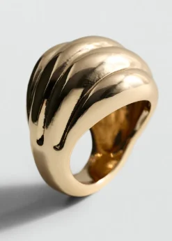 MANGO Biżuteria*Pierścionek z wypukłą teksturą
