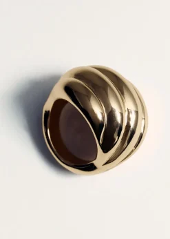 MANGO Biżuteria*Pierścionek z wypukłą teksturą