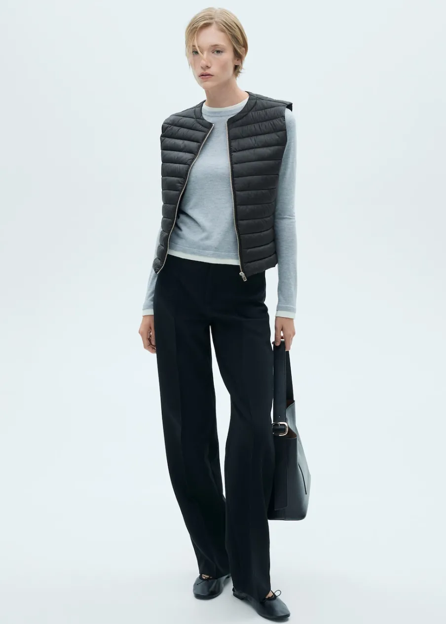 MANGO Kamizelki*Pikowana kamizelka