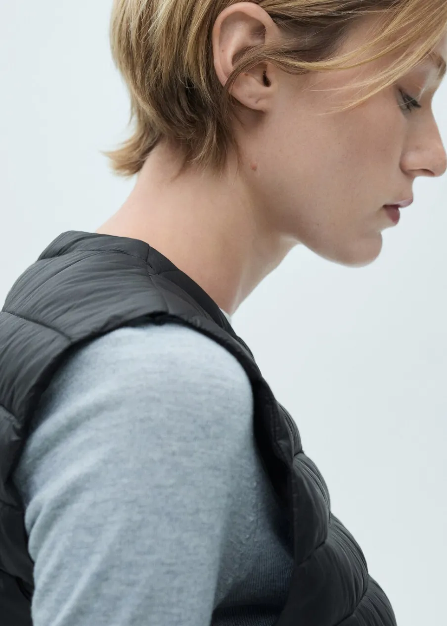 MANGO Kamizelki*Pikowana kamizelka