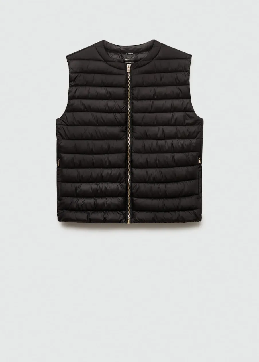 MANGO Kamizelki*Pikowana kamizelka