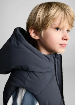 Dzieci MANGO Płaszcze I Kurtki*Pikowana kamizelka z kapturem