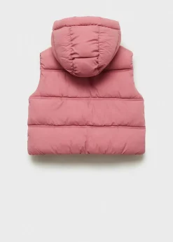 Dzieci MANGO Płaszcze I Kurtki*Pikowana kamizelka z kapturem