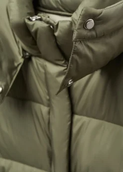 MANGO Płaszcze*Pikowana kamizelka z kapturem