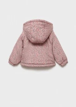 Dzieci MANGO Płaszcze|Płaszcze I Kurtki*Pikowana kurtka puchowa z kwiatowym wzorem