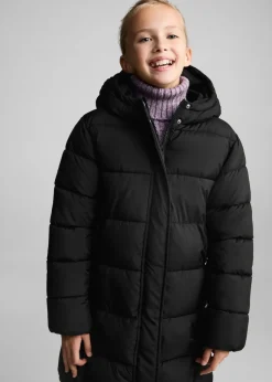 Dzieci MANGO Płaszcze I Kurtki*Pikowana kurtka z kapturem