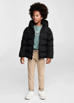 Dzieci MANGO Płaszcze I Kurtki*Pikowana kurtka z kapturem