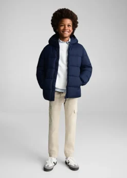 Dzieci MANGO Płaszcze I Kurtki*Pikowana kurtka z kapturem