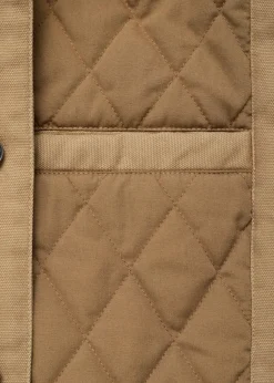 MANGO Kurtki I Koszule Wierzchnie*Pikowana kurtka z kołnierzem z baranka