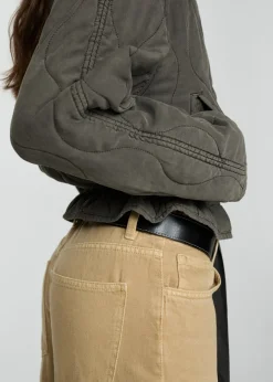 MANGO Kurtki*Pikowana kurtka z marszczeniem