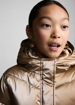 Dzieci MANGO Płaszcze I Kurtki*Pikowana metaliczna kurtka anorak