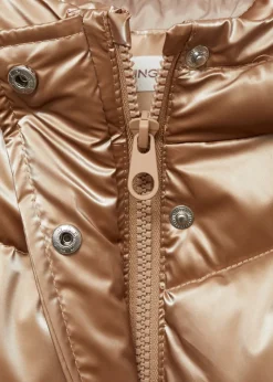 Dzieci MANGO Płaszcze I Kurtki*Pikowana metaliczna kurtka anorak