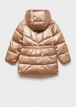Dzieci MANGO Płaszcze I Kurtki*Pikowana metaliczna kurtka anorak