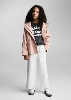 Dzieci MANGO Płaszcze I Kurtki*Pikowana nieprzemakalna kurtka z kapturem