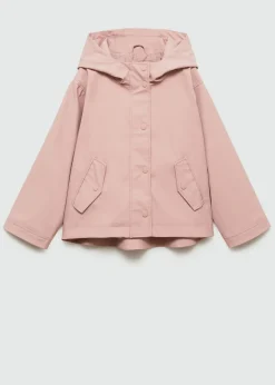 Dzieci MANGO Płaszcze I Kurtki*Pikowana nieprzemakalna kurtka z kapturem