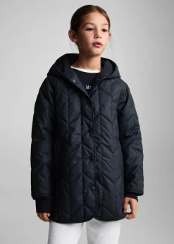 Dzieci MANGO Płaszcze I Kurtki*Pikowana nieprzemakalna kurtka w romby